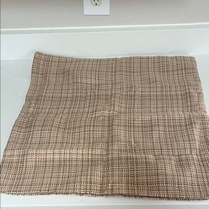 Outdoor Tan Woven Pillow Covers 2 pack NWOT